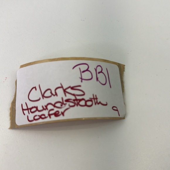 Clarks Grey Houndstooth Slip on Loafer Shoes size 9 - Picture 11 of 11